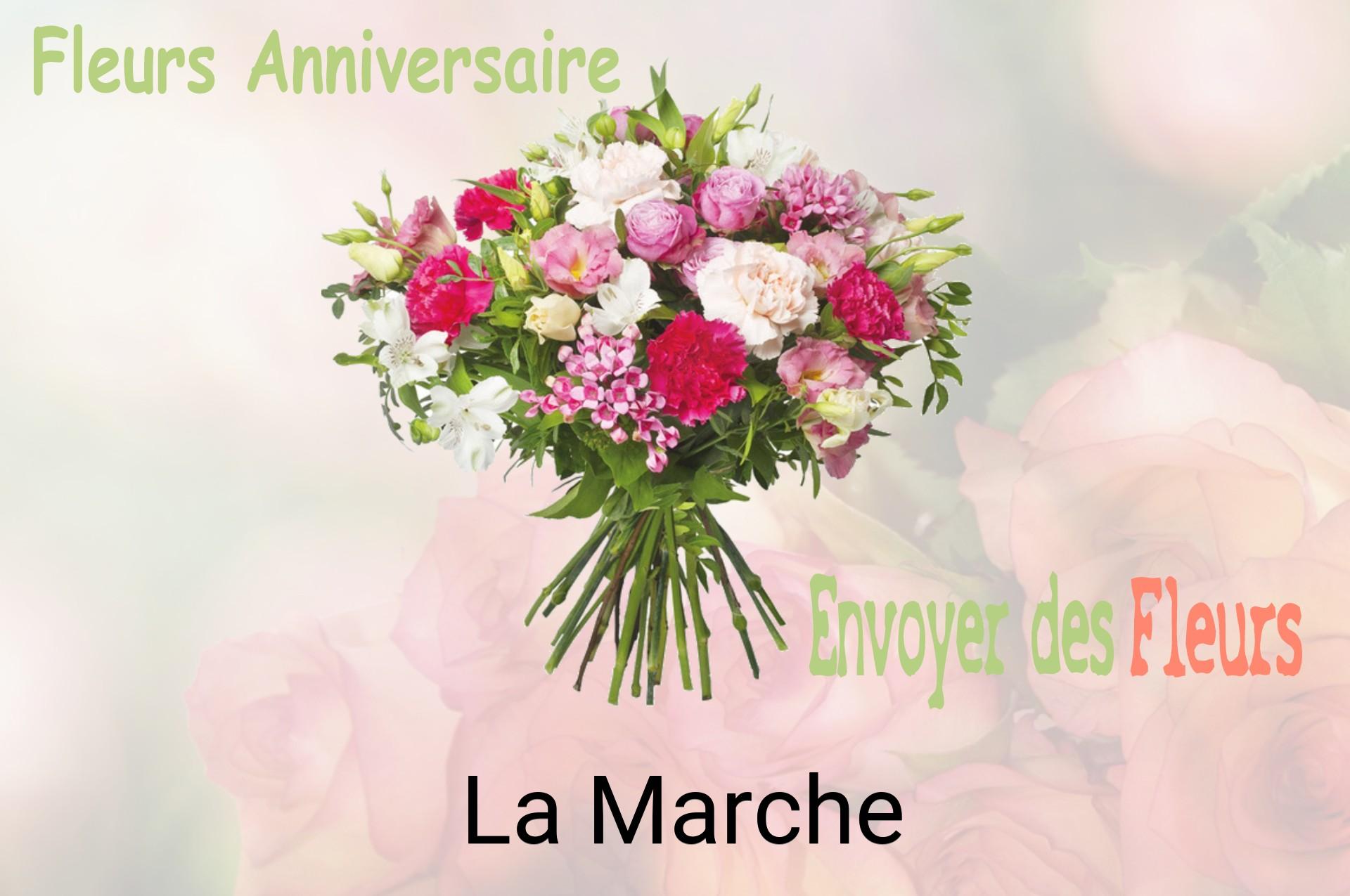 Bouquet de fleurs d’anniversaire livré à La Marche
