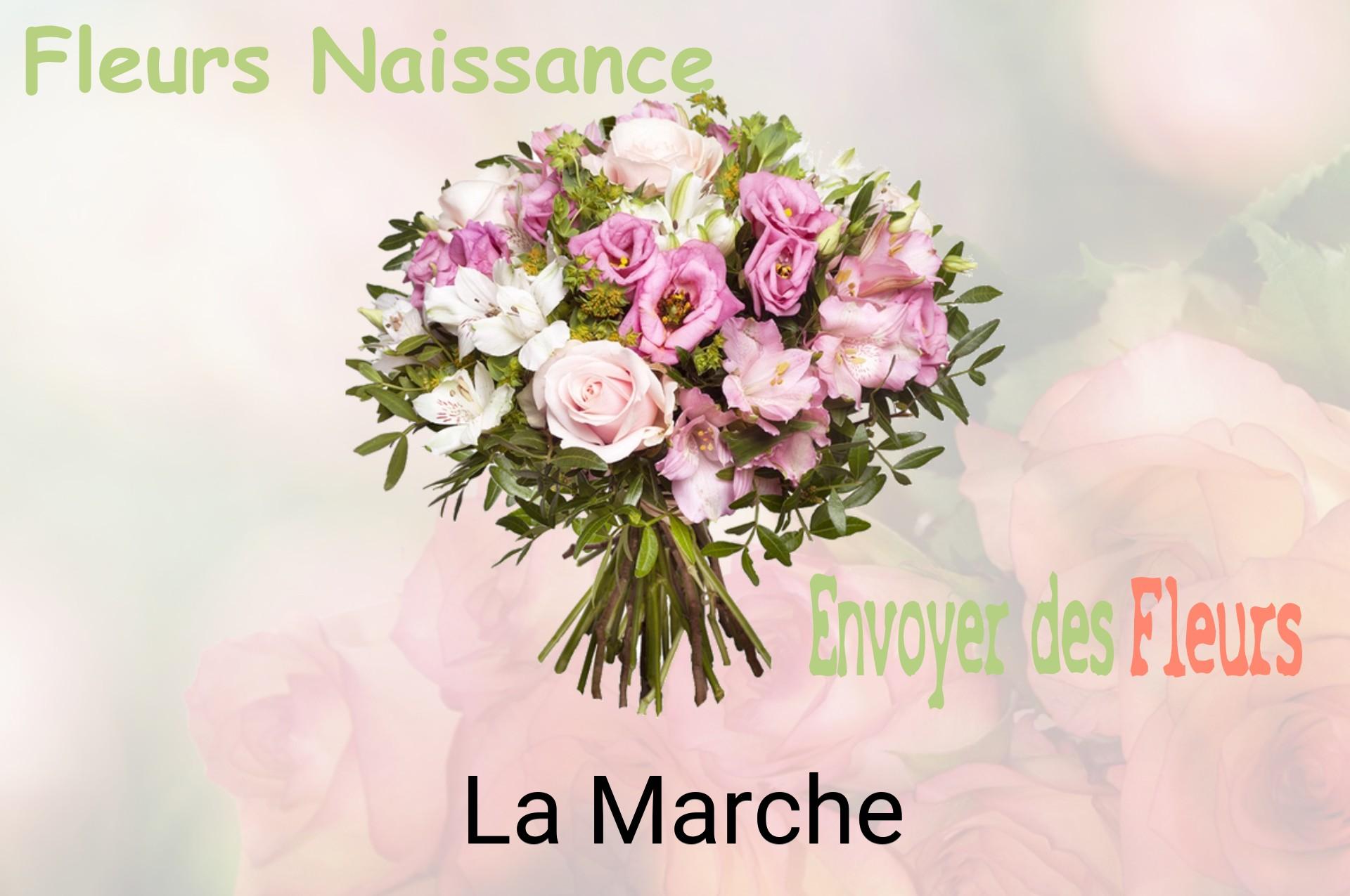 Bouquet de fleurs de naissance livré à La Marche